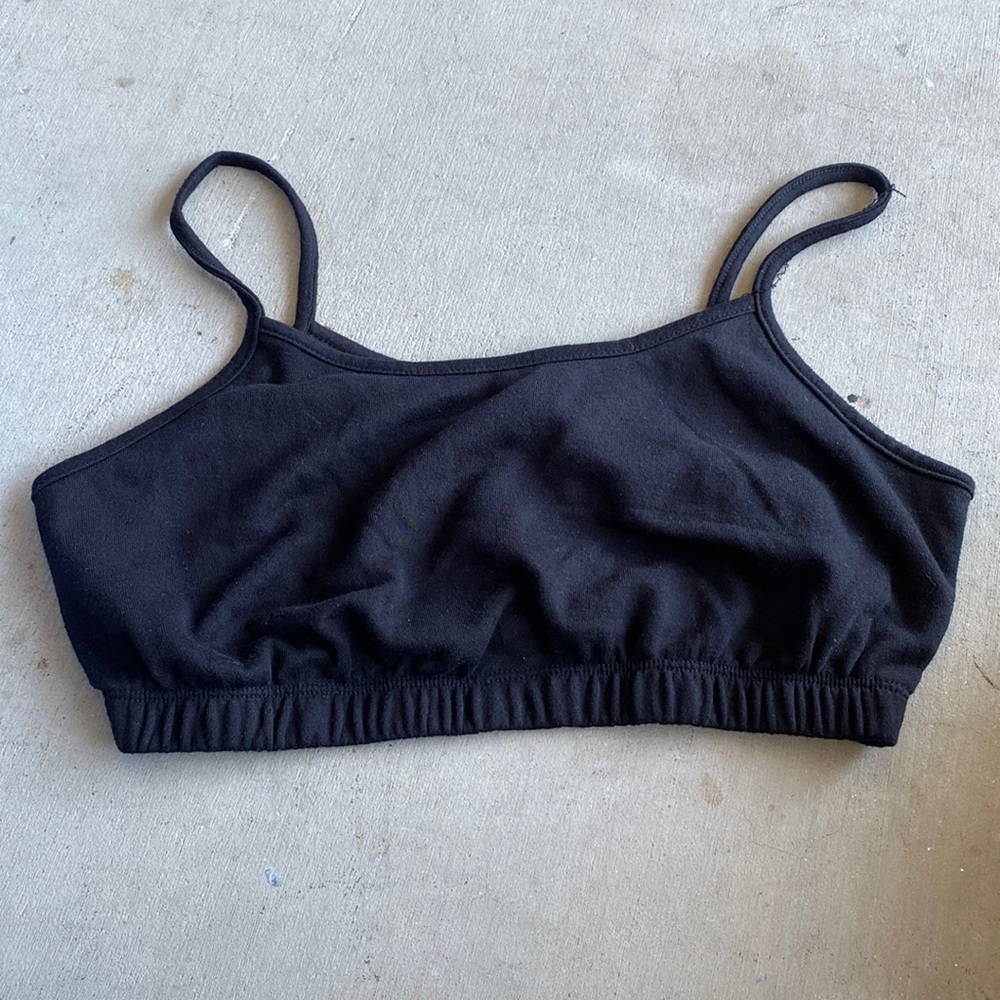 Black crop top